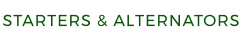 STARTERS & ALTERNATORS